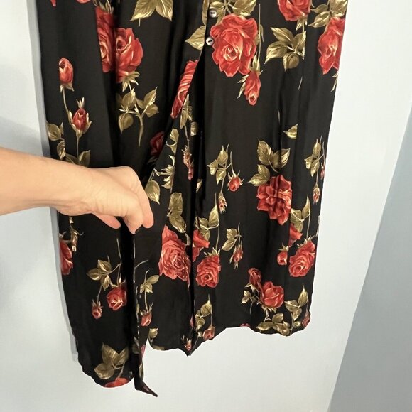 Vtg Express Maxi Skirt Women Medium Boho 90s Whimsigoth Bloomcore Cottagecore - Picture 4 of 12